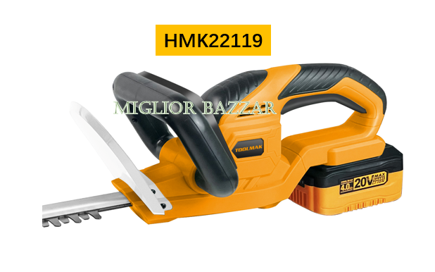 HMK22119-Tagliasiepi a batteria da 20 V - Giardinaggio professionale, facile controllo