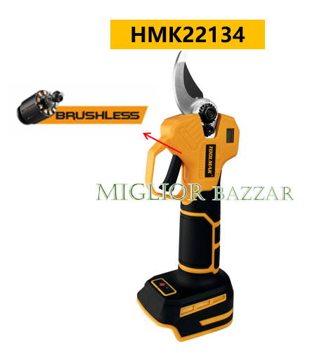 HMK22134-Forbici elettriche da potatura senza spazzole 20V: taglio super veloce, batteria a lunga durata, lo strumento definitivo per il giardinaggio professionale e il fai da te