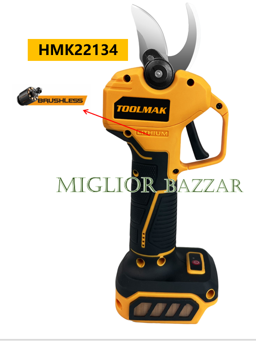 HMK22134-Forbici elettriche da potatura senza spazzole 20V: taglio super veloce, batteria a lunga durata, lo strumento definitivo per il giardinaggio professionale e il fai da te