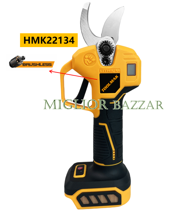 HMK22134-Forbici elettriche da potatura senza spazzole 20V: taglio super veloce, batteria a lunga durata, lo strumento definitivo per il giardinaggio professionale e il fai da te