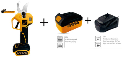 TOOLMAK - Cesoie Potatrici Elettriche Brushless 20V 4.0Ah a Batteria Professionali - HMK22134
