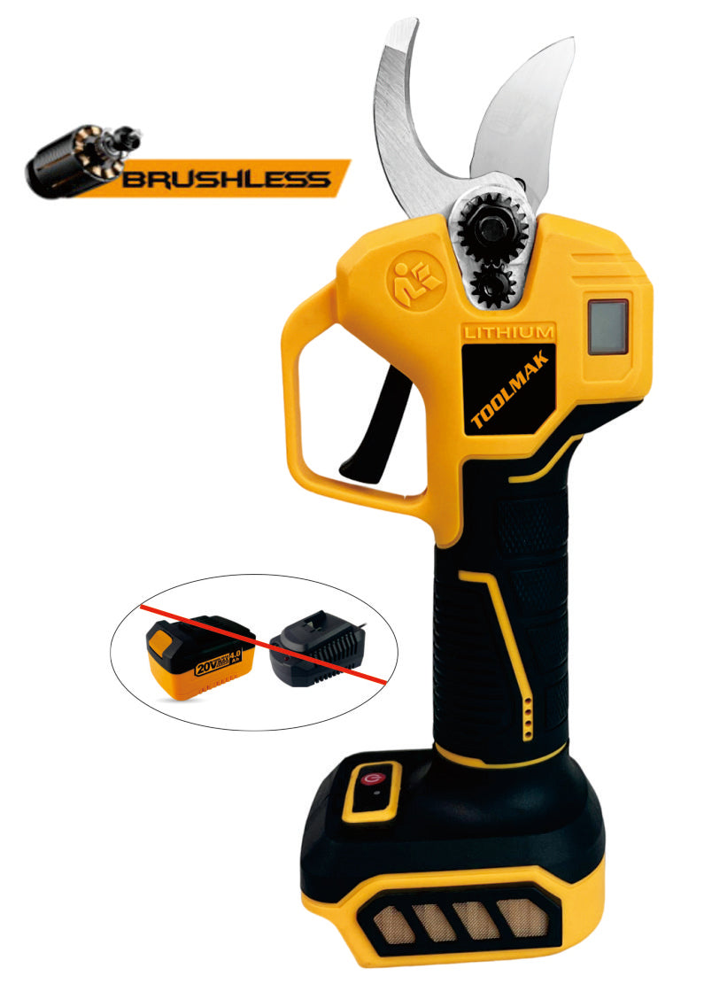 TOOLMAK - Cesoie Potatrici Elettriche Brushless 20V 4.0Ah a Batteria Professionali - HMK22134