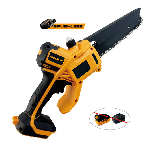 TOOLMAK - Motosega a Batteria 20V con Motore Brushless da 6 Pollici - HMK22139（6")