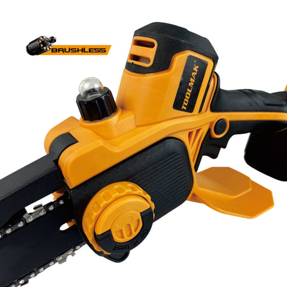 TOOLMAK - Motosega a Batteria 20V con Motore Brushless da 6 Pollici - HMK22139（6")