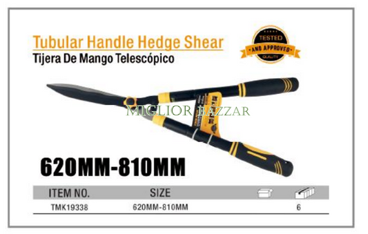 TMK19338- Telescopic handle hedge shear/ Tagliasiepi con manico telescopico
