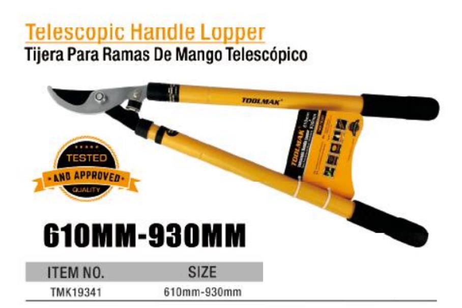 Telescopic handle hedge shear/ Tagliasiepi con manico telescopico/Troncarami con manico tubolare/Troncarami con manico telescopico