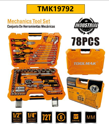 TMK19792-78PCS Mechanic  tool set/78PCS Set di strumenti per meccanici