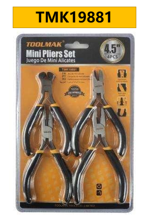 TMK19881-4PCS Mini plier set /Set di mini pinze 4PCS