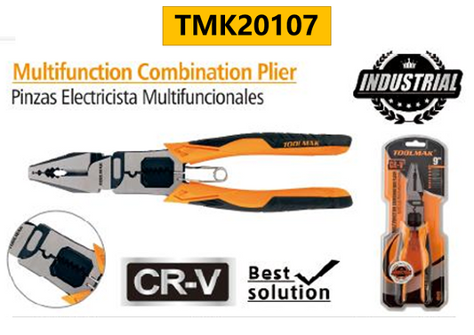 TMK20107-Multifunction combination plier 9"/Pinza combinata multifunzione 9"