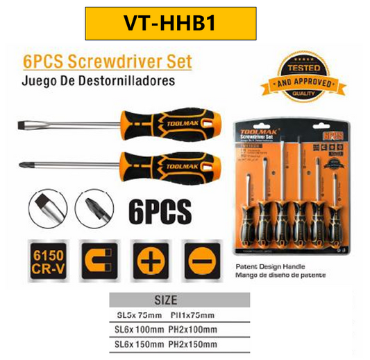 6pcs Screwdriver  set/Set di 6 pezzi di cacciavite